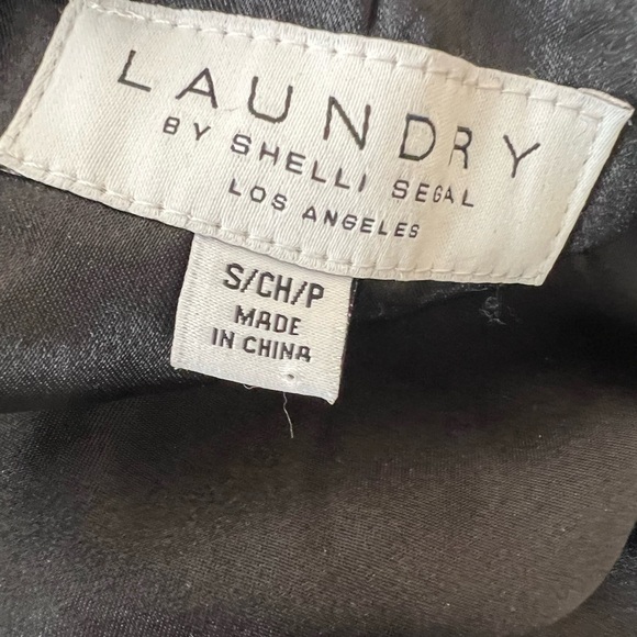 LAUNDRY BY SHELLI SEGAL S/CH/P ASYMMETRICAL WOMENS WOOL BLEND COAT BLACK SMALL - Picture 13 of 14